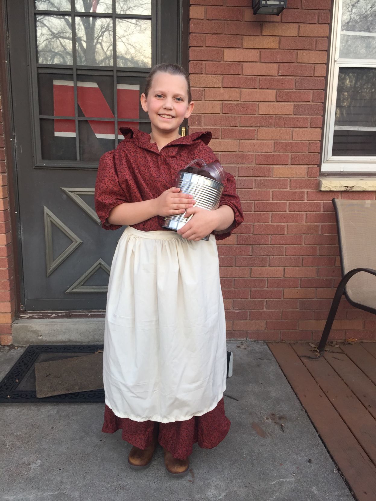 Addison sewed her own outfit